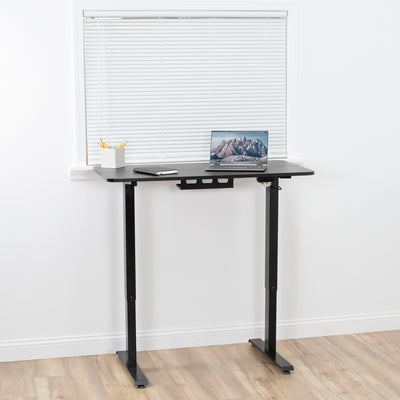 Black Electric Height Adjustable Desk
